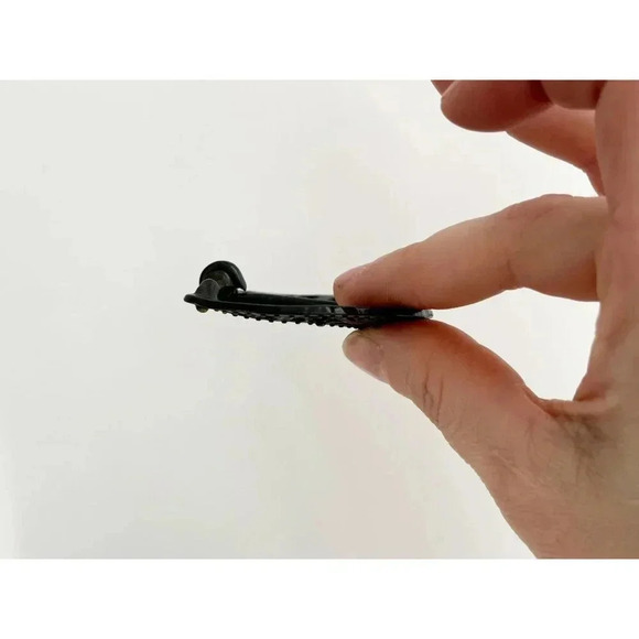 Dark Rich Bronze Vintage Southwest Style Curved Edge Cutout Ornate Belt Buckle - Picture 7 of 10